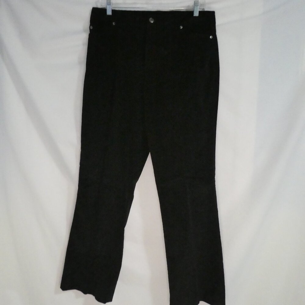 RAFAELLA | size 12 | Black Cords / Corduroy Pants